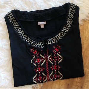 J.Jill Embroidered Tank